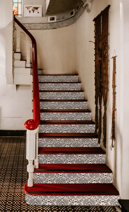 Amalfi Black Stair Sticker