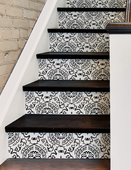 Amalfi Black Stair Sticker